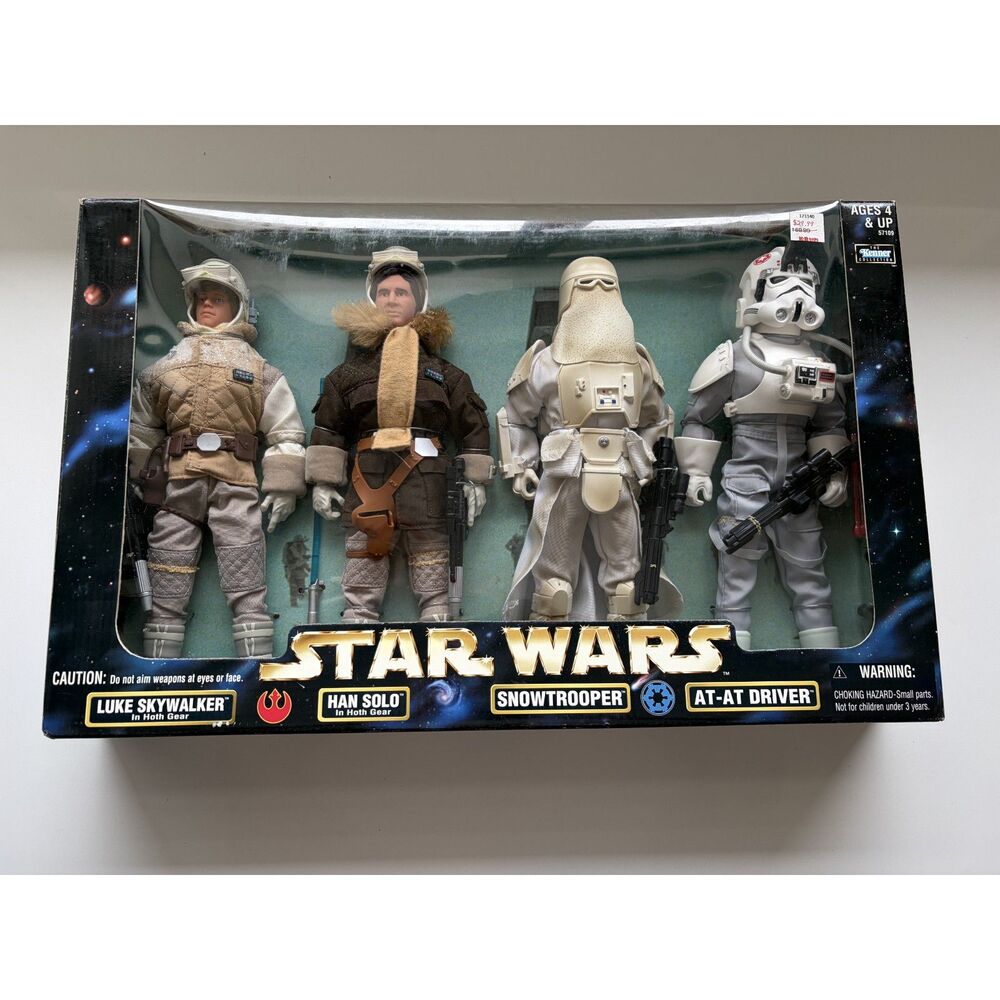 Star Wars 1998 Hoth 4-pack Power of the force II- Luke Han Solo Snowtropper